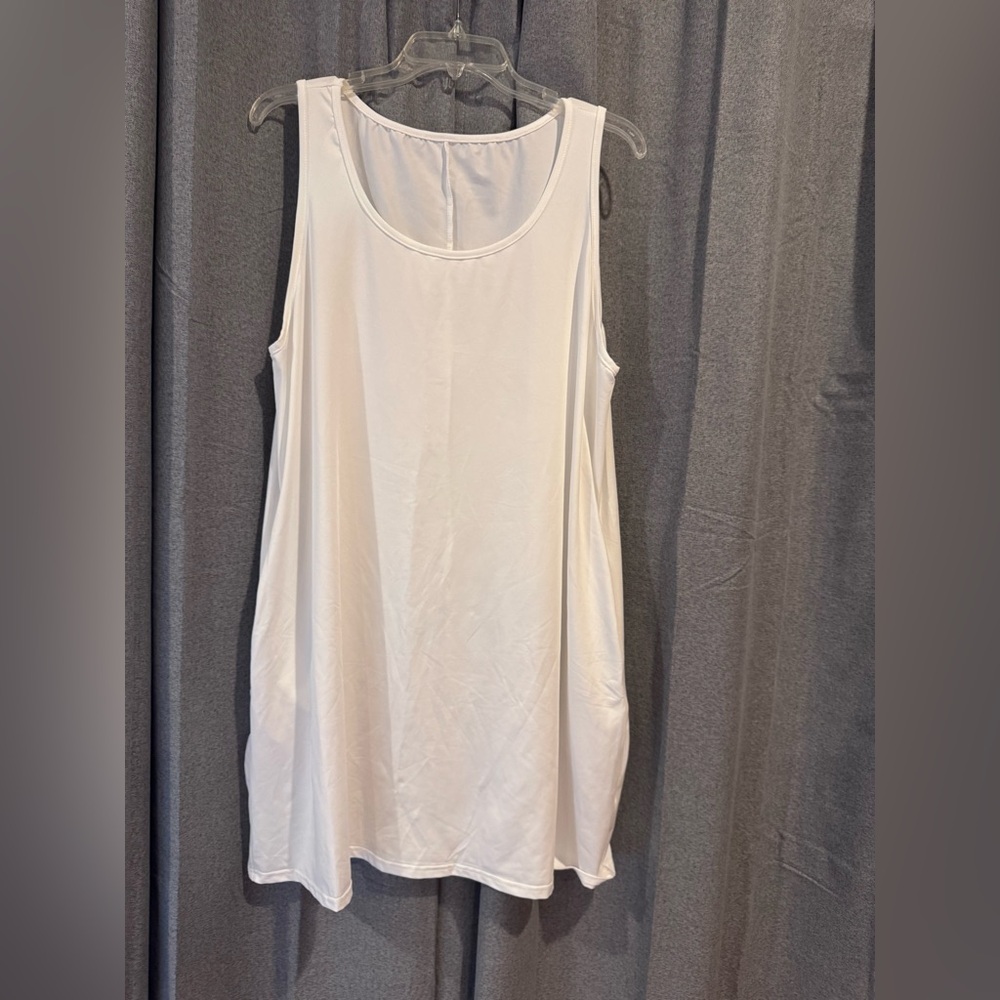 Elegant White simple bathing suit cover up